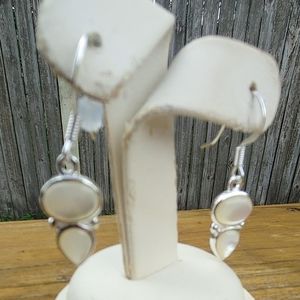 Marsala Women's Mother of Pearl Drop Earrings